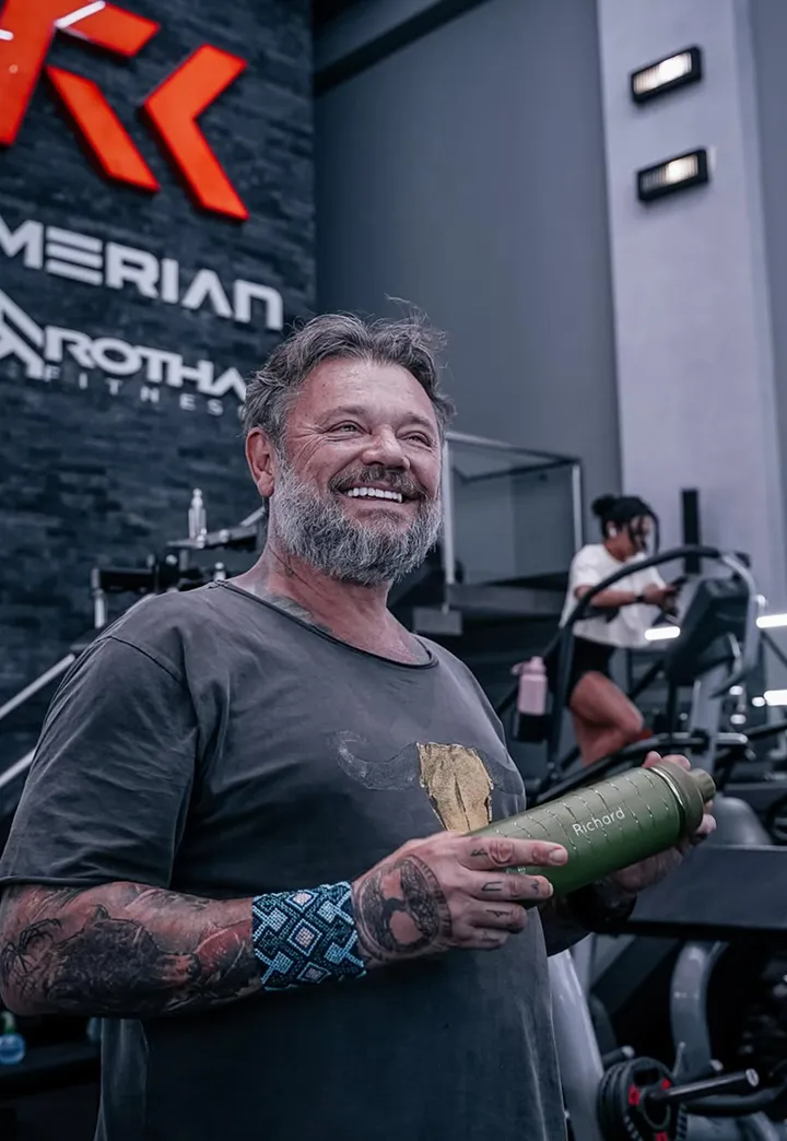 Richard Rasmussen na academia.